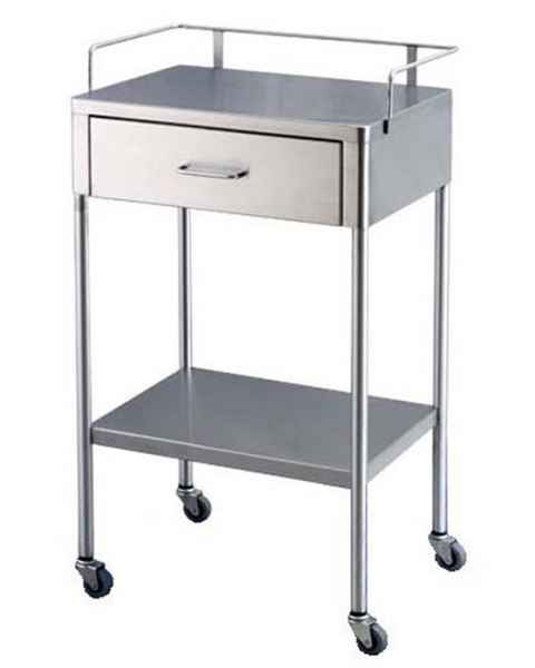 Stainless Steel Utility Table with One Drawers