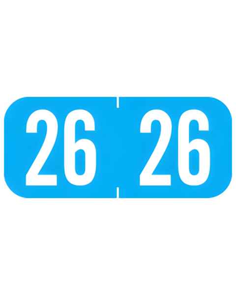 Arden Labels A1287-26-T3 Tab 1287 Compatible A1287 Series 2026 Year Labels - Size 1/2