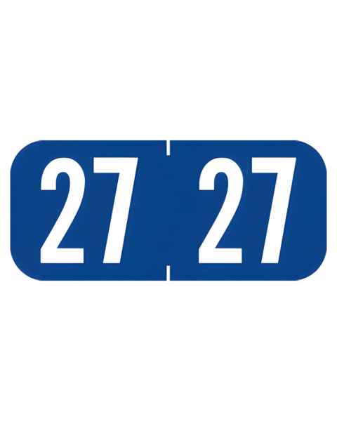Arden Labels A1287-27-T3 Tab 1287 Compatible A1287 Series 2027 Year Labels - Size 1/2