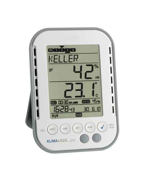 Thermco ACCDTA140 KLIMALogg Pro USB Temperature and Humidity Data Logger - Front View