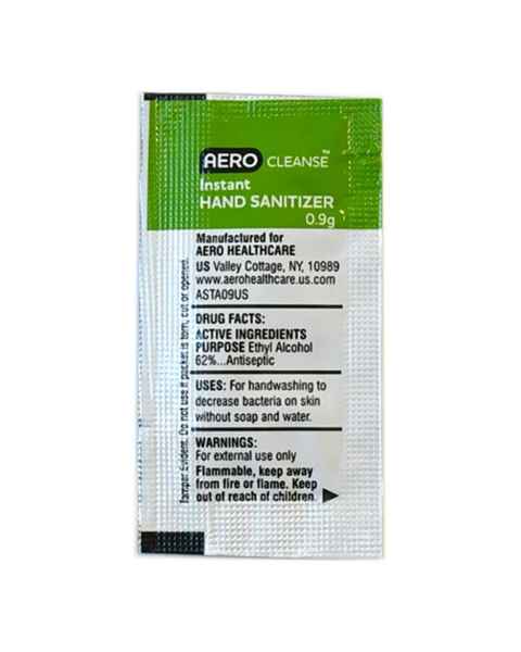 AERO Healthcare ACG10US AeroCleanse&trade; Hand Sanitizer Packet - Pack of 10