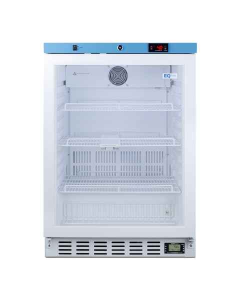Accucold ACR52G ACR Series Compact All-Refrigerator with 3 Wire Shelves, Right Handle Glass Door, 3.88 Cubic Feet - Front View
