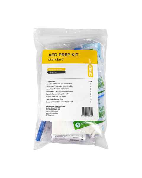 Aero Healthcare AED-PK2US AERO Healthcare CardiAct&trade; AED Prep Kit with Zip-Lock Bag