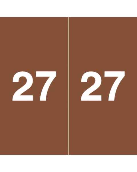2027 Year Labels - Ames Compatible AEYM Series - Size 1 7/8