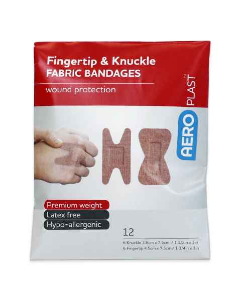 AERO Healthcare AFP312 AeroPlast&trade; Premium Fabric Fingertip and Knuckle Bandages