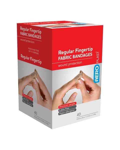AERO Healthcare AFP430 AeroPlast™ Fabric Fingertip Bandages - Regular