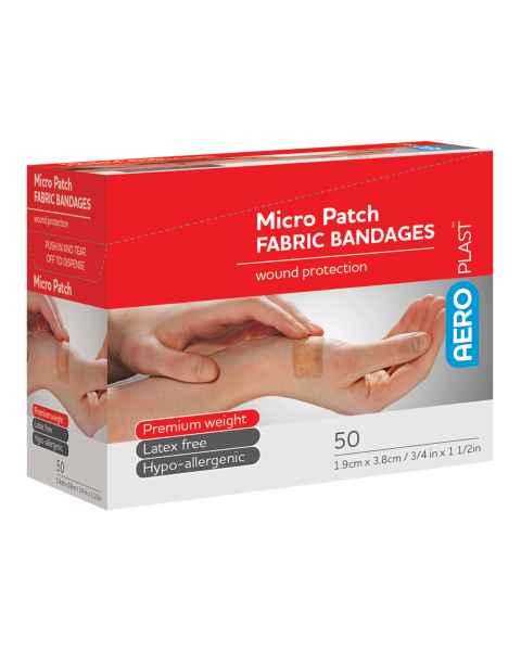 AERO Healthcare AFP503 AeroPlast&trade; Fabric Patch Bandages - Small