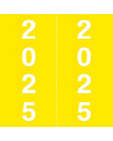 Arden Label AFYM-25-L5 IFC CL7300 Compatible AFYM Series 2025 Year Labels - Size 1 7/8" H x 1 7/8" W