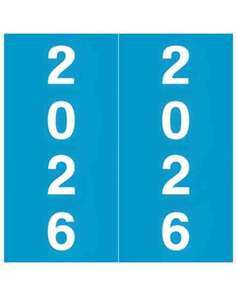 2026 Year Labels - IFC CL7300 Compatible AFYM Series - Size 1 7/8