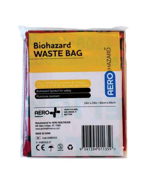 AERO Healthcare AHBB24US AeroHazard&trade; Biohazard Waste Bag