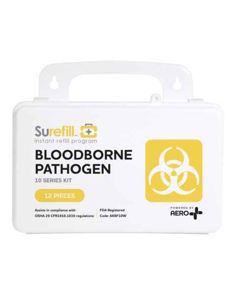 AERO Healthcare AKBF10W SureFill® Bloodborne Pathogens Kit, Weatherproof - Front View