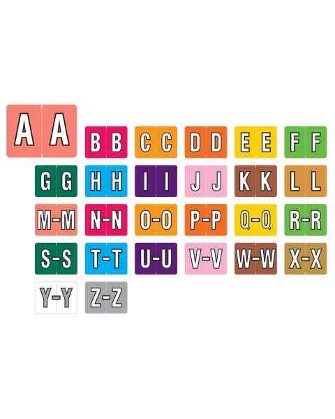 DataFile Match AL8720 Series Alpha Roll Labels - 15/16"H x 1 1/4"W