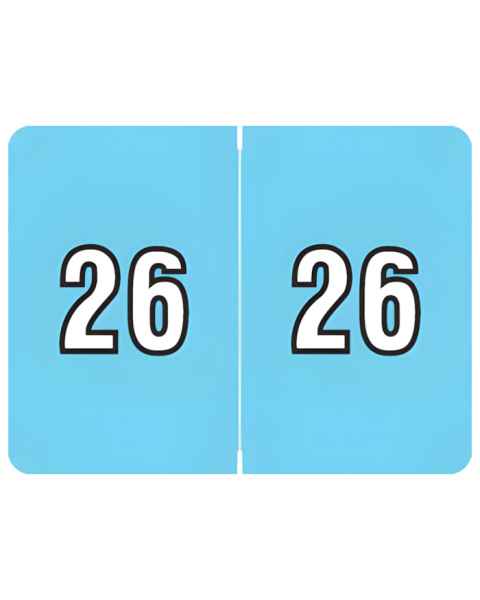 Arden Label AL8800-26-T3 DataFile Compatible AL8800 Series 2026 Year Labels - Size 15/16