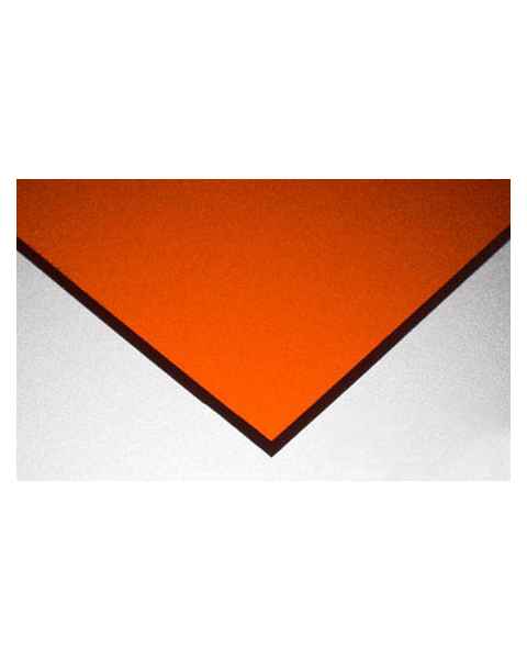 Near VIS Laser Protective Acrylic Sheet - Orange