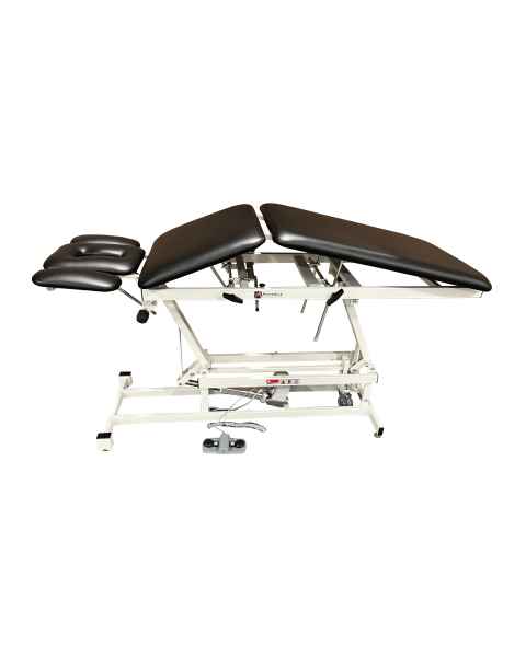 Pivotal Health AM-500 AM Hi-Lo Treatment Table with 5 Section and Casters - Elevating Midsection and Tilt Down Armrests