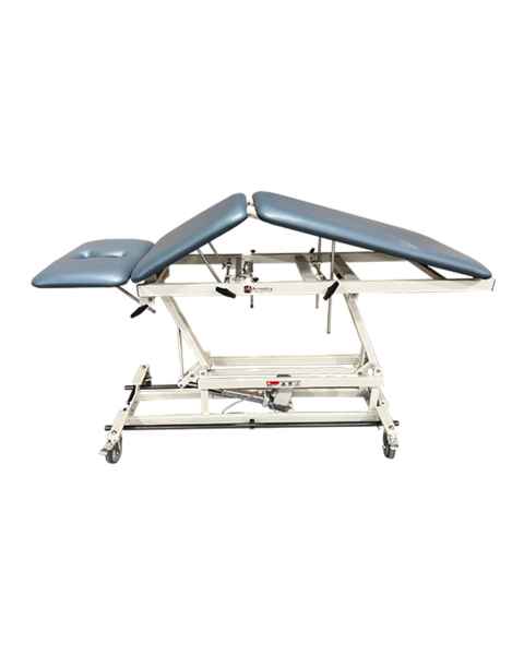 Pivotal Health AM-BA300 AM-BA Bar Activated Hi-Lo Treatment Table with 3 Section and Casters - With Elevating Midsection