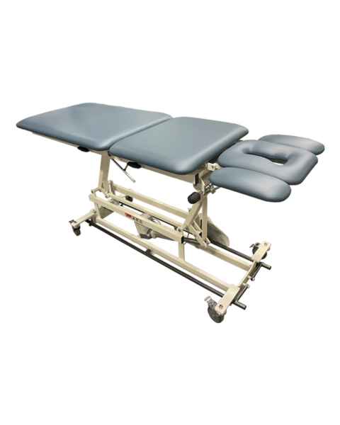 Pivotal Health AM-BA500 AM-BA Bar Activated Hi-Lo Treatment Table with 5 Section and Casters - Elevating Midsection and Tilt Down Armrests