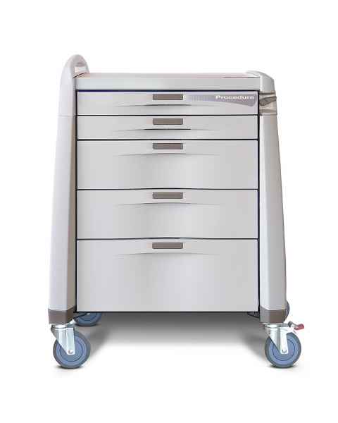 Capsa AM-PT-INT-ELOK Avalo Procedure/Treatment Cart - Intermediate Height, Electronic Lock