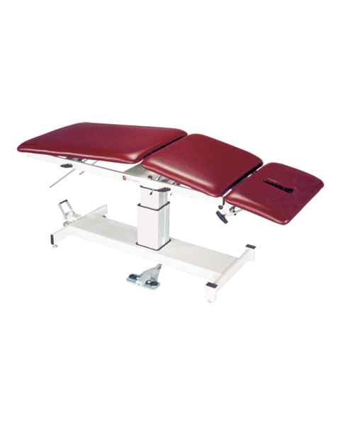 Pivotal Health AM-SP300 AM-SP Hi-Lo Treatment Table with 3 Section and Single Foot Pedal - With Elevating Midsection