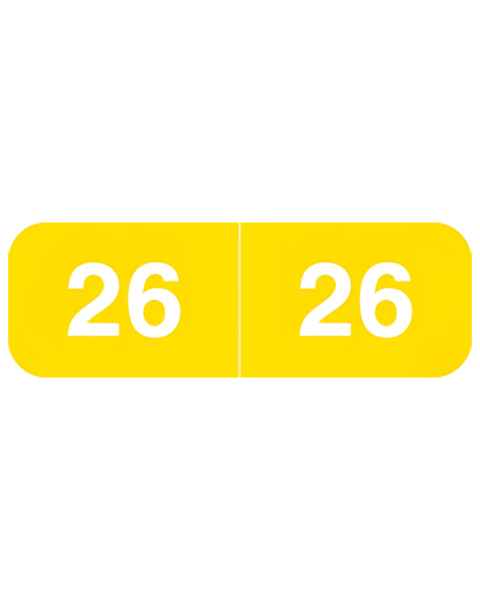 2026 Year Labels - Ames Compatible AMYM Series - Size 1/2