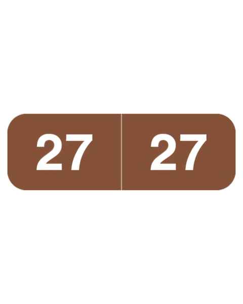Arden Label AMYM-27-S4 Ames Compatible AMYM Series 2027 Year Labels - Size 1/2