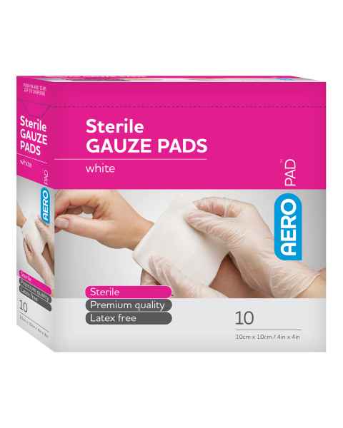 AERO Healthcare APG1010SUS AeroPad™ Gauze Pads, 4" x 4" - Pack of 10