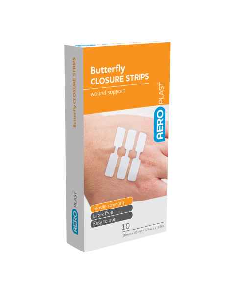 AERO Healthcare APWCB10 AeroPlast™ Butterfly Closure Strips