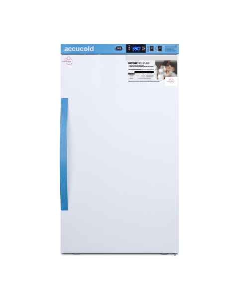 Accucold ARS3MLMC MOMCUBE&reg; Counter Height Breast Milk Refrigerator with 4 Wire Shelves - 3 Cubic Feet