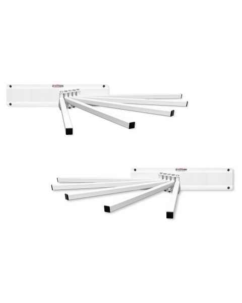 Wall Mounted Swing-Arm Apron Rack - Five Arms