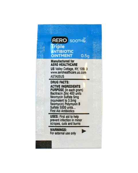 AERO Healthcare ASTA05US AeroSoothe&trade; Triple Antibiotic Packet - Pack of 5