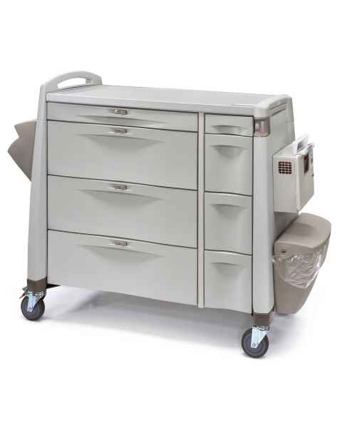 Capsa AVPCXL10-CSHDC-D103-U103-STK Quickship Avalo PCXL Punch Card Medication Cart with Key Lock