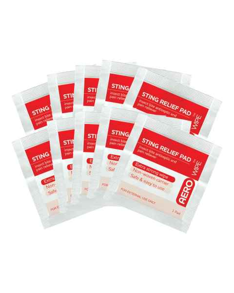 AERO Healthcare AW6010 AeroWipe&trade; Sting Relief Wipes