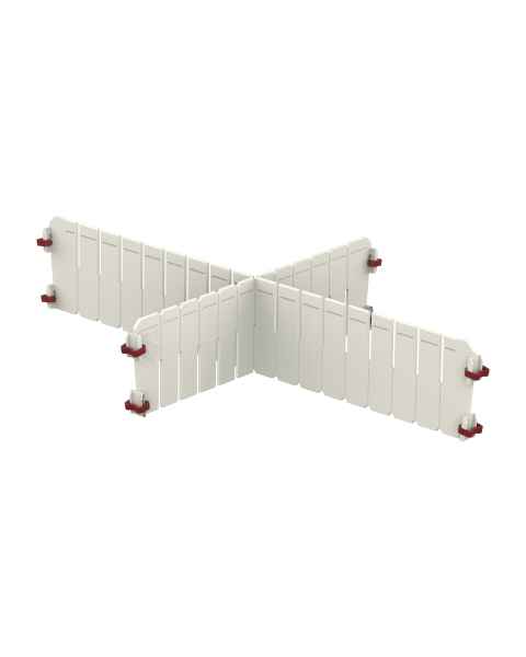 Pegasus B10D-1/4 ABS 1/4 Divider Set for 4" Baskets