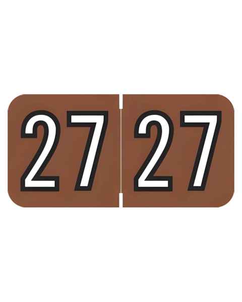 Arden Label BAYM-27-B45 Barkley Compatible BAYM Series 2027 Year Labels - Size 3/4