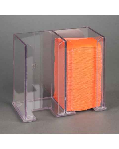 Poltex BHZDWIP31-W Biohazard Wipe Storage Dispenser - Single Stack, 3" W x 3" D x 6" H, Wall Mount (Orange Biohazard Wipes are Not Included)