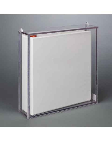 Poltex BINDRDUST 3-Ring Durable Binder Holder with Lid - Closed Lid (3-Ring Binder is Not Included)
