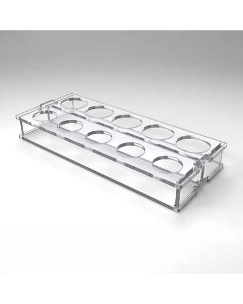 Poltex BIOP55 10-Place Biopsy Specimen Cup Holder, Stackable