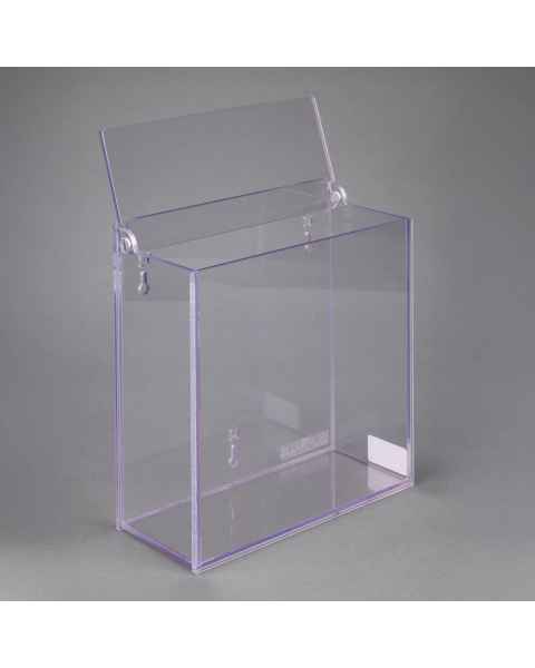 Poltex BLUWIPLID-W Bulk Wipe Holder with Hinged Lid - Wall Mount