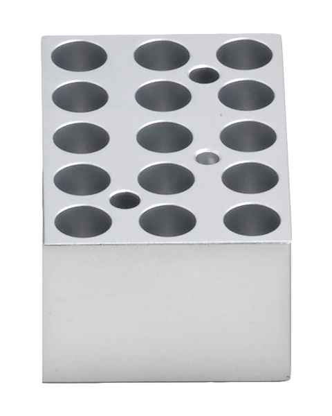 Block For MyBlock HL Dry Bath with Heated Lid - 15 x 1.5mL Centrifuge Tubes