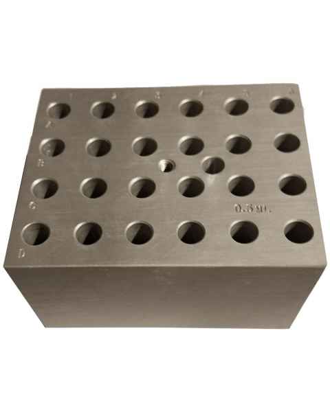 Block For Digital Dry Bath - 24 x 0.5ml Tubes