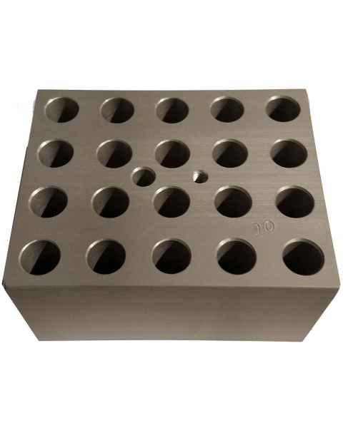 Block For Digital Dry Bath - 20 x 10mm or 20 x 2ml Tubes