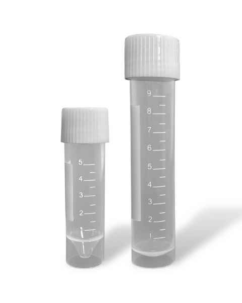 MTC Bio C1811 (5mL) C1812 (10mL) Transport Tubes with Attached Screw Cap - Sterile