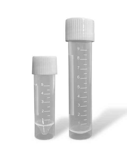 MTC Bio C1811 (5mL) C1812 (10mL) Transport Tubes with Attached Screw Cap - Sterile