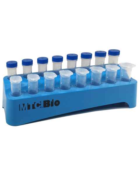 MTC Bio C2590 2-Tiered 16-Place Rack for 5mL MacroTube Centrifuge Tubes
