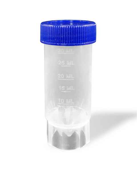 MTC Bio C2630 30mL Sterile Self-Standing Centrifuge Tube with Flat Screw Cap