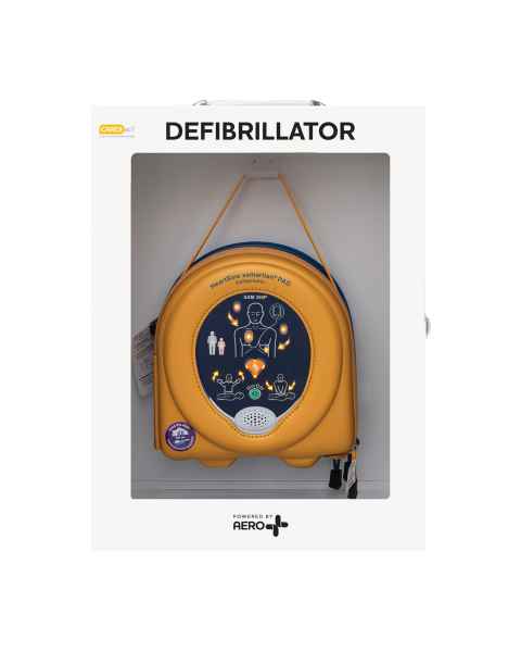 AERO Healthcare CA-CPK-350P CardiAct™ HeartSine® PAD Connect AED Kit with Standard Wall Cabinet - 350P