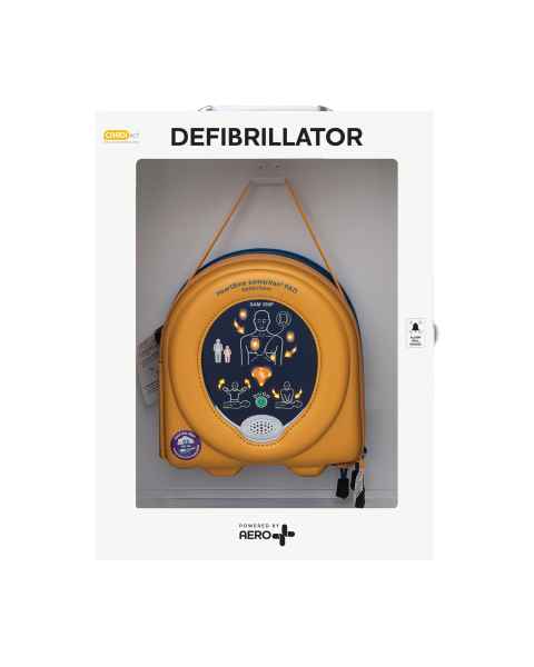 AERO CA-P3-350P Healthcare CardiAct™ HeartSine® PAD AED Kit with Alarmed Wall Cabinet - 350P
