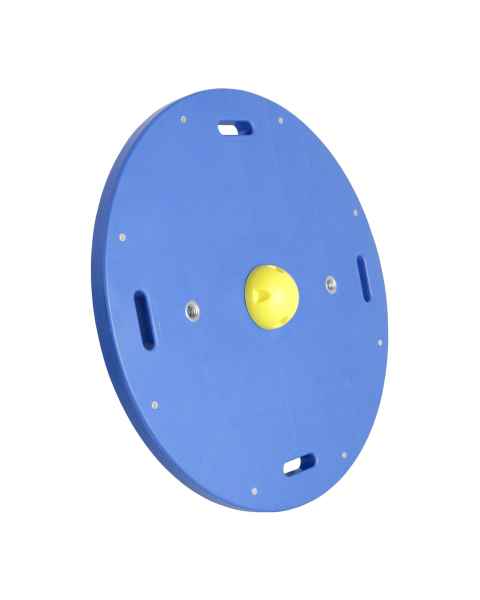 CanDo&reg; Circular Wobble Balance Board Combo&trade; with 1 Instability Ball - X-Easy, Yellow