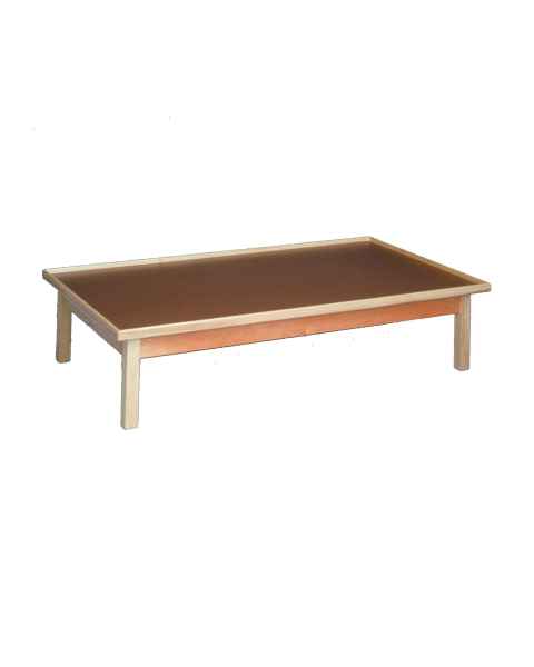 CanDo&reg; Fixed Height Mat Platform Table with Raised-Rim Top