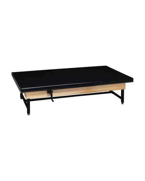 CanDo&reg; Manual Hi-Lo Mat Platform Table with Upholstered Top